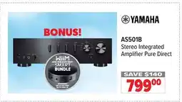 2001 Audio Video AS501B YAMAHA Stereo Integrated Amplifier Pure Direct offer
