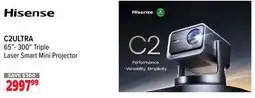 2001 Audio Video C2ULTRA Hisense 65-300 Triple Laser Smart Mini Projector offer