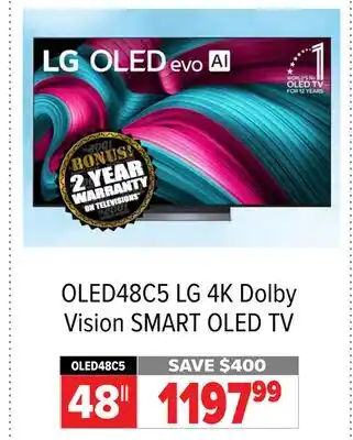 2001 Audio Video OLED48C5 LG 4K Dolby Vision SMART OLED TV offer