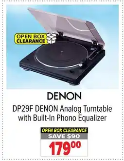 2001 Audio Video DP29F DENON Analog Turntable with Built-In Phono Equalizer offer