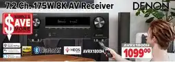 2001 Audio Video AVRX1800H DENON 7.2 Ch. 175W 8K AV Receiver offer