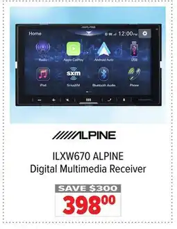 2001 Audio Video ILXW670 ALPINE Digital Multimedia Receiver offer