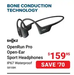 Visions Electronics OpenRun Pro Open-Ear Sport Headphones offer