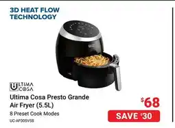 Visions Electronics Ultima Cosa Presto Grande Air Fryer (5.5L) offer