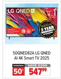 2001 Audio Video 50QNED82A 50|| LG QNED AI 4K Smart TV 2025 offer
