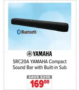 2001 Audio Video SRC20A YAMAHA Compact Sound Bar with Built-in Sub offer