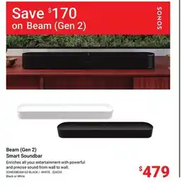 Visions Electronics SONOS Beam (Gen 2) Smart Soundbar offer