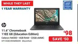 Visions Electronics hp 11.6 Chromebook 11EE G8 offer