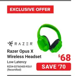 Visions Electronics Razer Opus X Wireless Headset offer