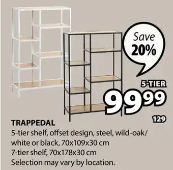 JYSK TRAPPEDAL 5-tier shelf offer