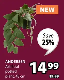 JYSK ANDERSEN Artificial potted plant offer
