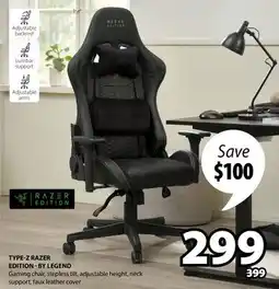 JYSK TYPE-Z RAZER EDITION-BY LEGEND Gaming chair offer
