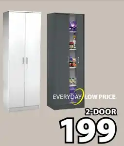 JYSK BROOKE 2-DOOR STORAGE PANTRY offer