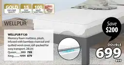 JYSK WELLPUR F120 Memory foam mattress offer