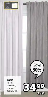 JYSK COMO Room darkening curtain offer