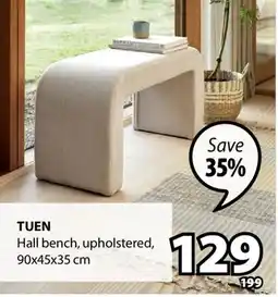 JYSK TUEN Hall bench offer