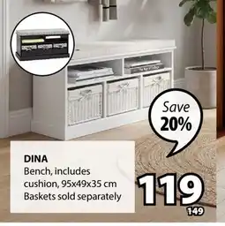 JYSK DINA Bench offer