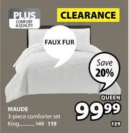 JYSK MAUDE 3-piece comforter set offer