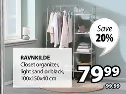JYSK RAVNKILDE Closet organizer offer