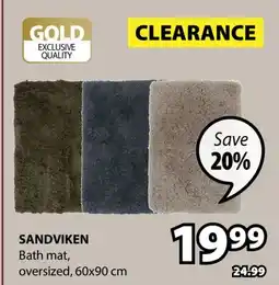 JYSK SANDVIKEN Bath mat offer