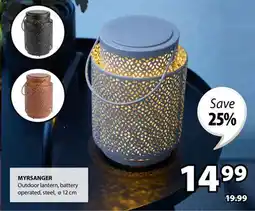 JYSK MYRSANGER Outdoor lantern offer