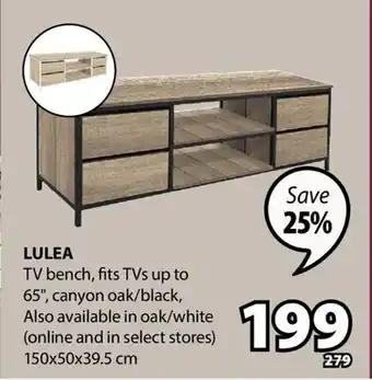 JYSK LULEA TV bench offer