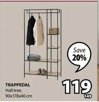 JYSK TRAPPEDAL Hall tree offer