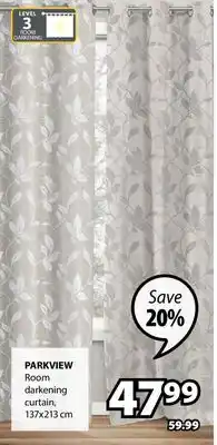 JYSK PARKVIEW Room darkening curtain offer