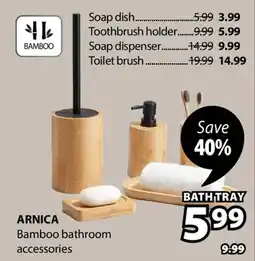 JYSK ARNICA Bamboo bathroom accessories offer