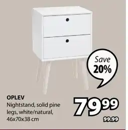 JYSK OPLEV Nightstand offer