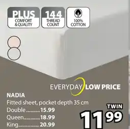 JYSK NADIA Fitted sheet offer