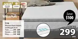 JYSK T110 Memory foam topper, cooling gel offer