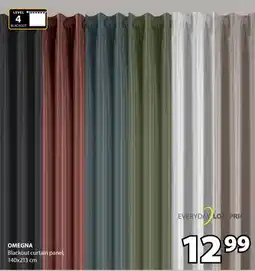 JYSK OMEGNA Blackout curtain panel offer
