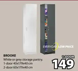 JYSK BROOKE White or grey storage pantry offer