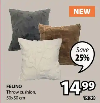 JYSK FELINO Throw cushion offer
