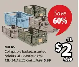 JYSK MILAS Collapsible basket offer