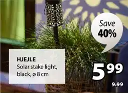 JYSK HJEJLE Solar stake light offer