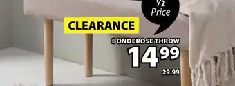 JYSK BONDEROSE THROW offer