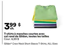 Michaels T-shirts à manches courtes avec col rond de Gildan, toutes les tailles offer