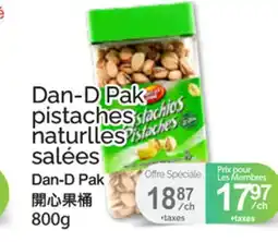 T&T Supermarket DAN-D PAK PISTACHES NATURLLES offer