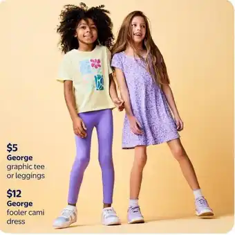 Walmart George graphic tee or leggings offer