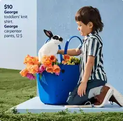 Walmart George toddlers' knit shirt offer