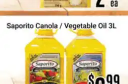Nations Fresh Foods Saporito Canola / Vegetable Oil offer