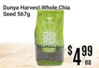 Nations Fresh Foods Dunya Harvest Whole Chia Seed offer