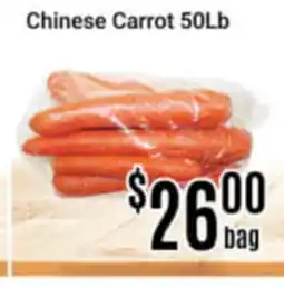 Nations Fresh Foods Chinese Carrot 50Lb offer