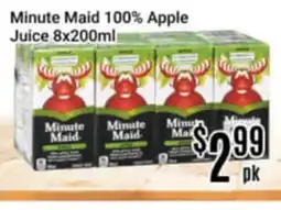 Nations Fresh Foods Minute Maid 100% Apple Juice offer