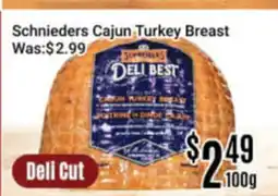 Nations Fresh Foods Schnieders Cajun Turkey Breast offer