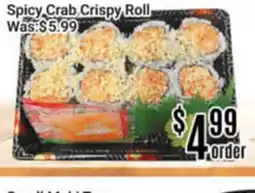 Nations Fresh Foods Spicy Crab Crispy Roll offer