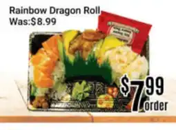 Nations Fresh Foods Rainbow Dragon Roll offer