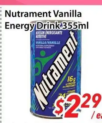 Bestco Food Mart Nutrament Vanilla Energy Drink offer